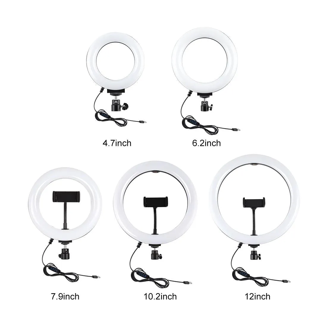 10.2 Led Ring Light with 1.1m Tripod for Vlogging and Live Streaming