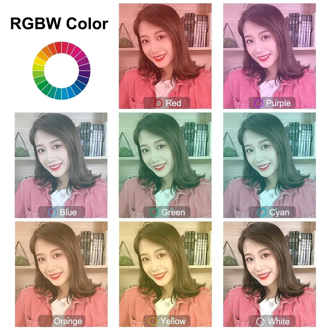 10.2 Rgbw Led Ring Light Kit with Tripod Remote and Phone Clamp