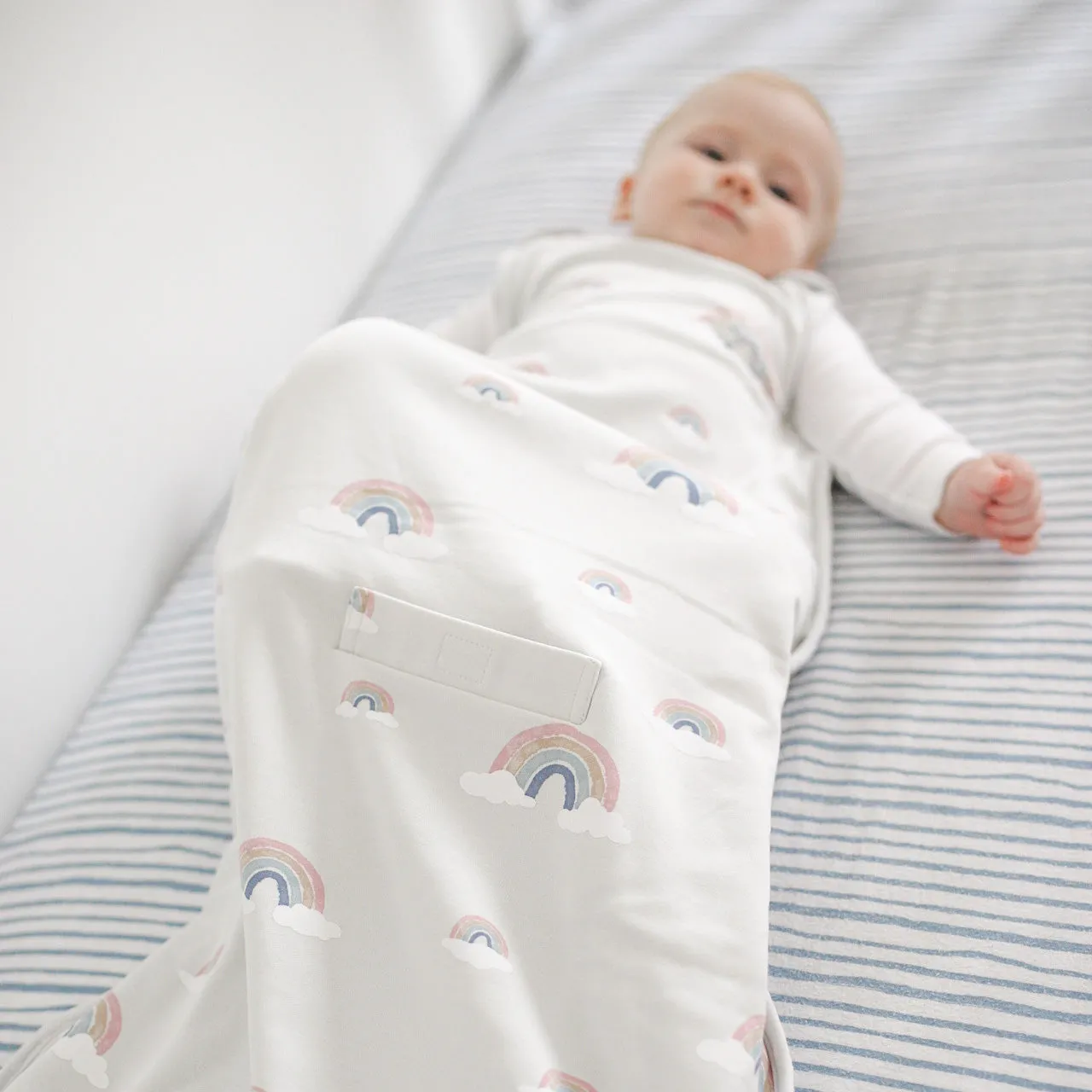 4 Season Ultimate Baby Sleep Bag, Merino Wool & Organic Cotton, 2 Months - 2 Years, Rainbow