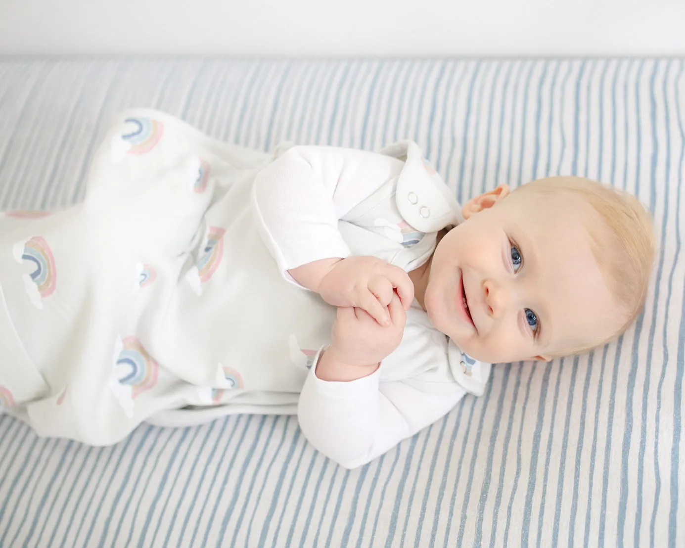 4 Season Ultimate Baby Sleep Bag, Merino Wool & Organic Cotton, 2 Months - 2 Years, Rainbow