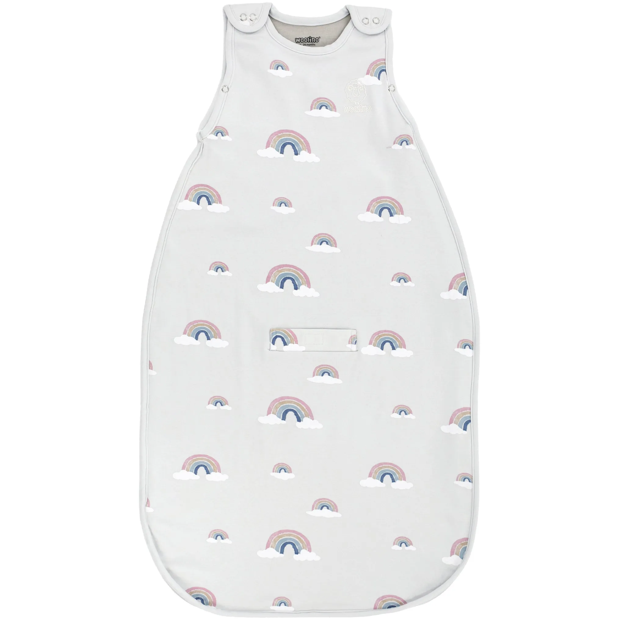 4 Season Ultimate Baby Sleep Bag, Merino Wool & Organic Cotton, 2 Months - 2 Years, Rainbow