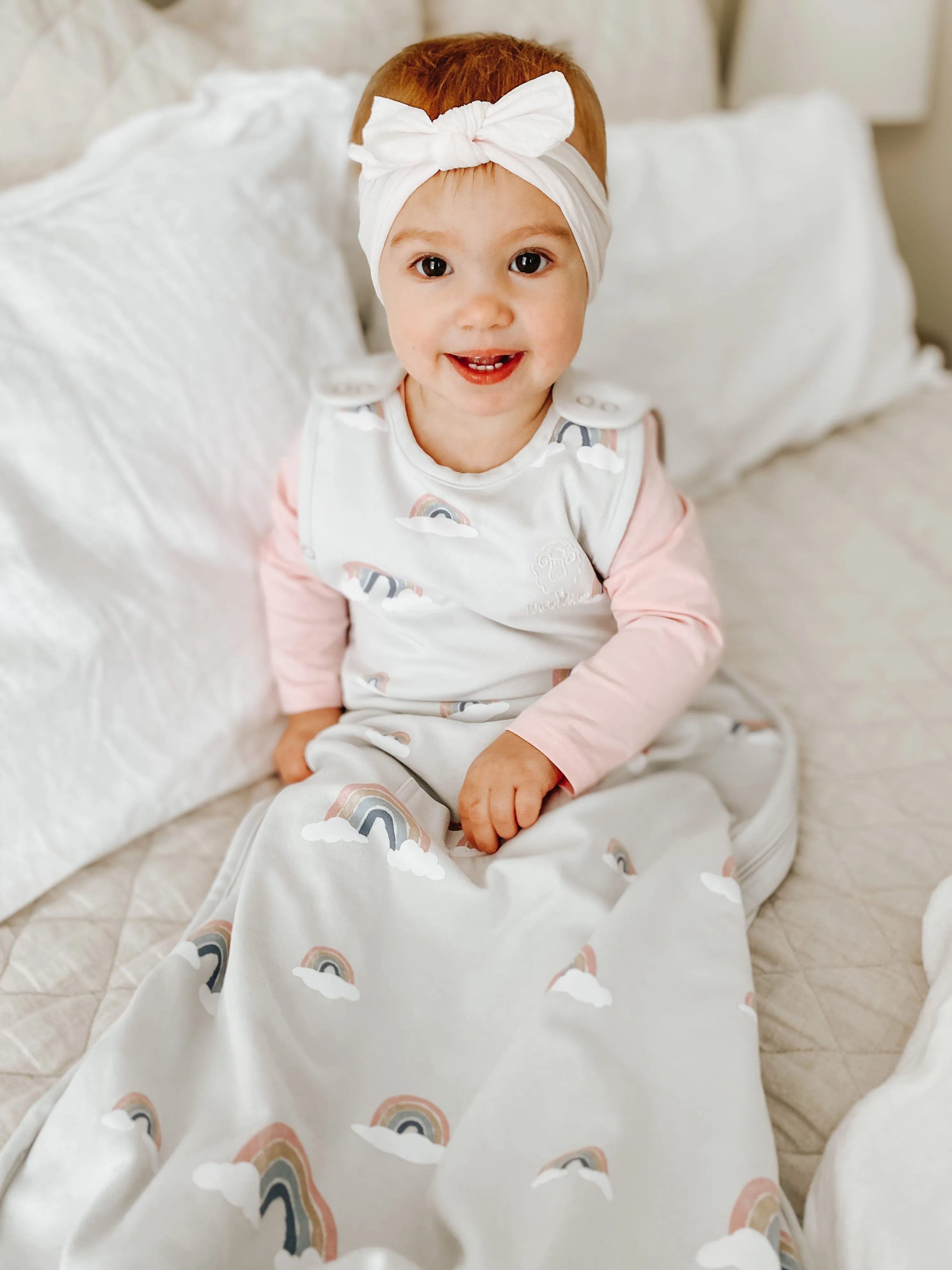4 Season Ultimate Baby Sleep Bag, Merino Wool & Organic Cotton, 2 Months - 2 Years, Rainbow