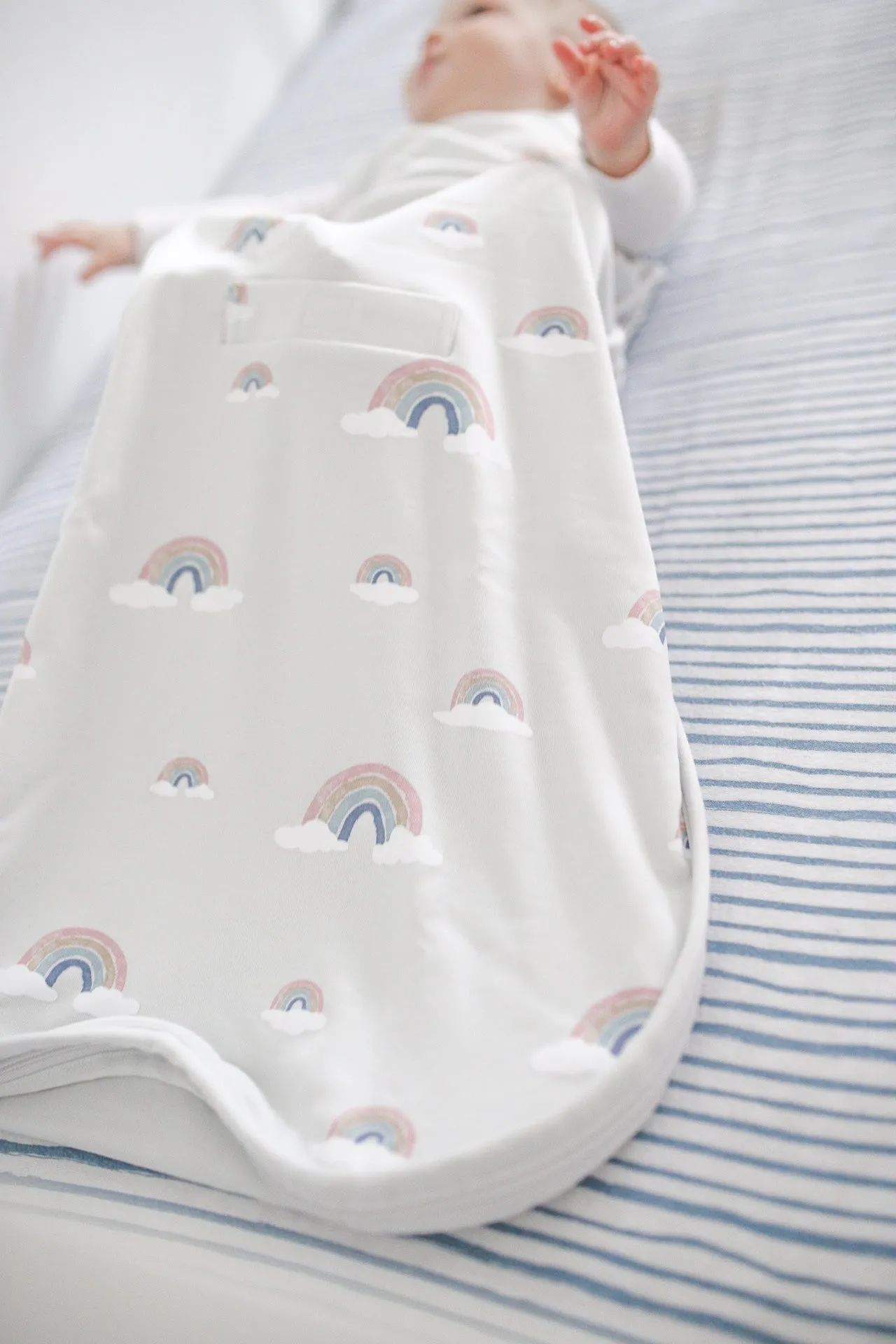 4 Season Ultimate Baby Sleep Bag, Merino Wool & Organic Cotton, 2 Months - 2 Years, Rainbow