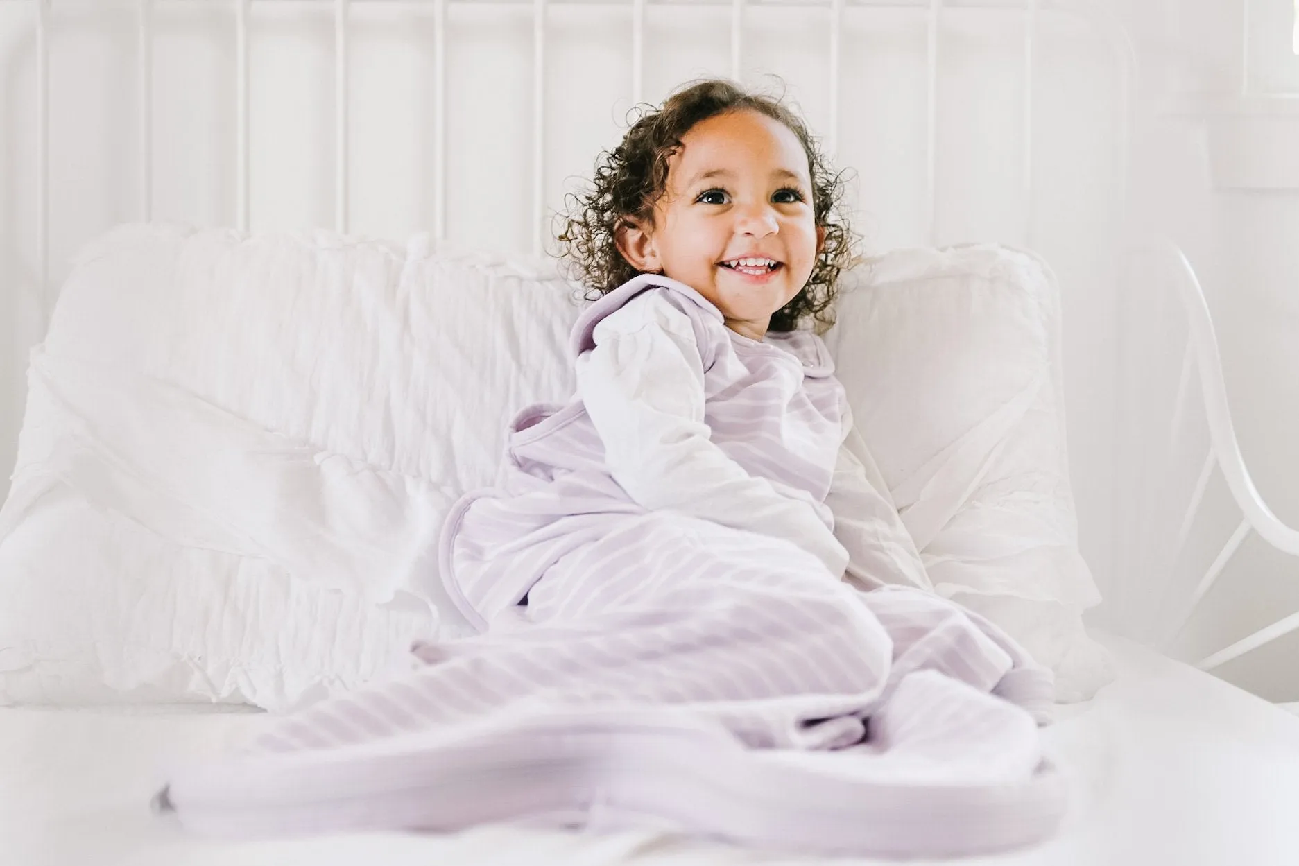 4 Season Ultimate Toddler Sleep Bag, Merino Wool & Organic Cotton, 2 - 4 Years, Lilac