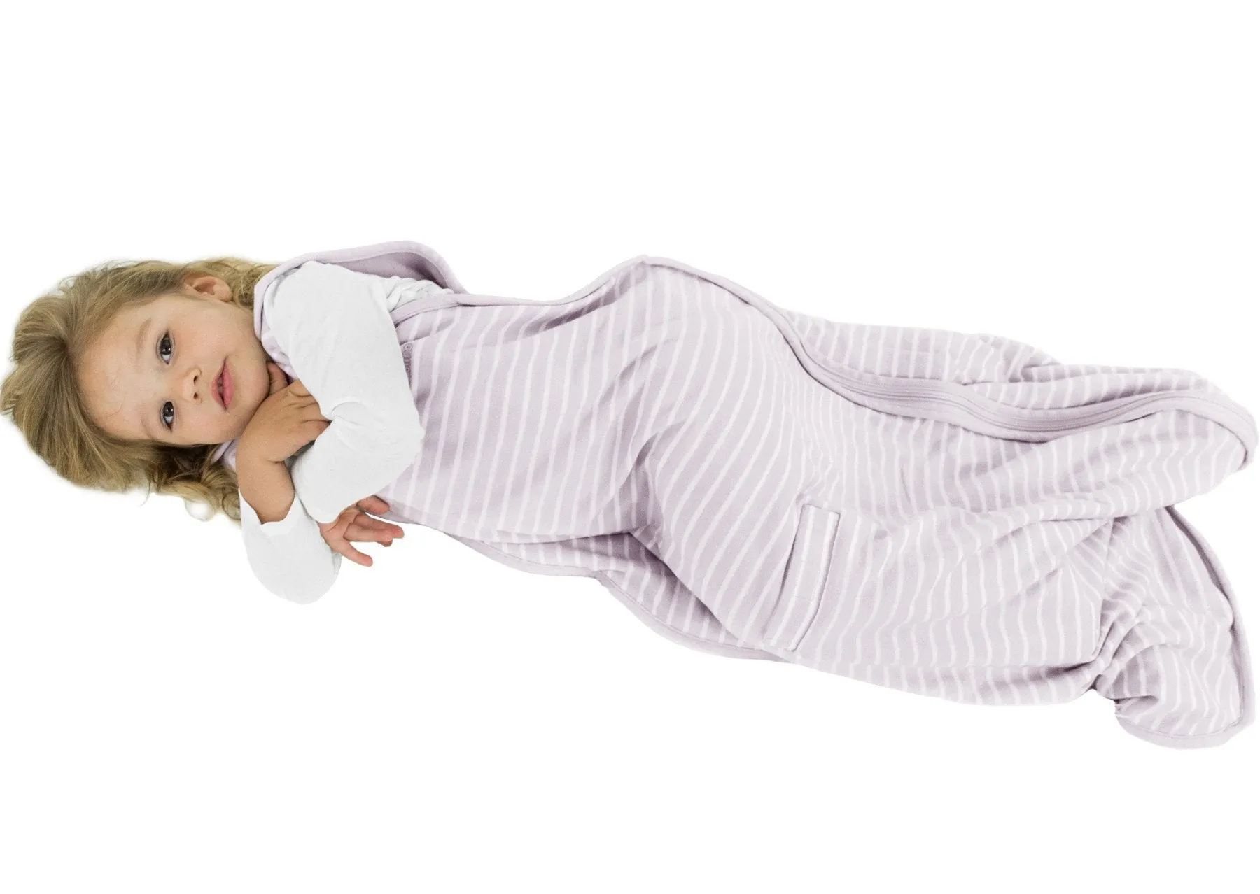 4 Season Ultimate Toddler Sleep Bag, Merino Wool & Organic Cotton, 2 - 4 Years, Lilac