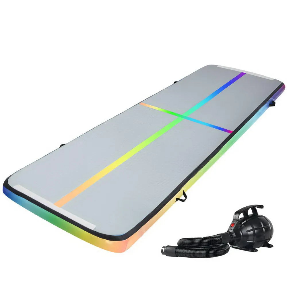 4M Anti-Slip Inflatable Gymnastics Air Track Mat Set Everfit