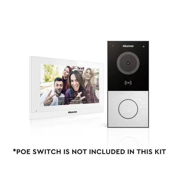 Akuvox IP Intercom Kit, E12S/C313N
