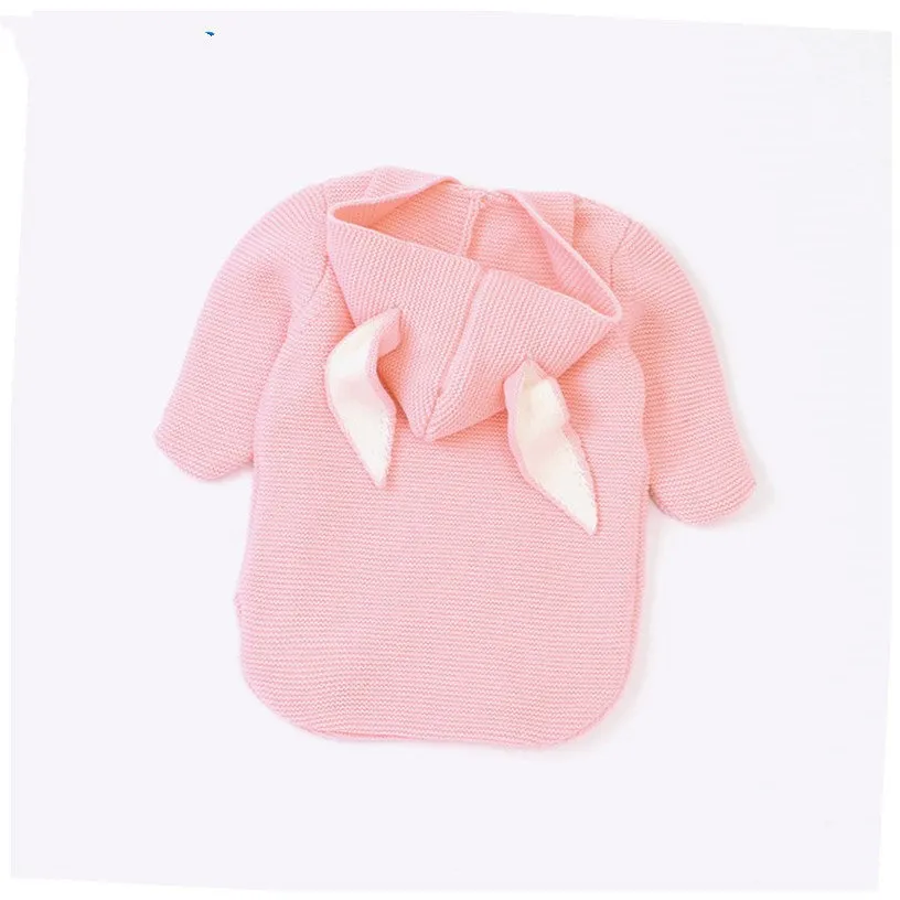 Baby Knitting Rabbit Sleeping Bags Hold Blanket