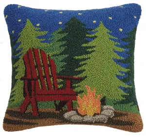 Campfire Scene Hook Pillow