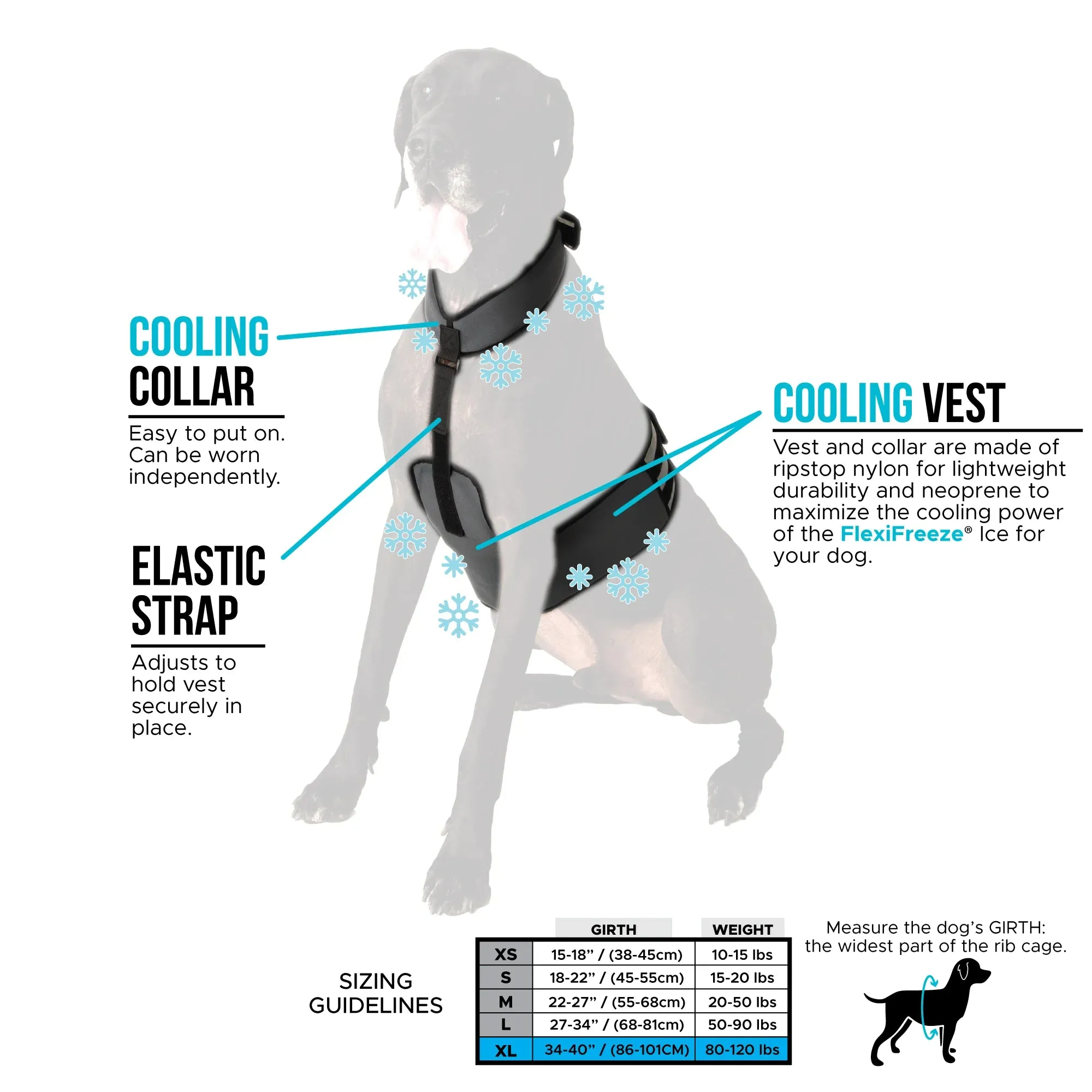 CoolerDog Cooling Dog Vest/Collar