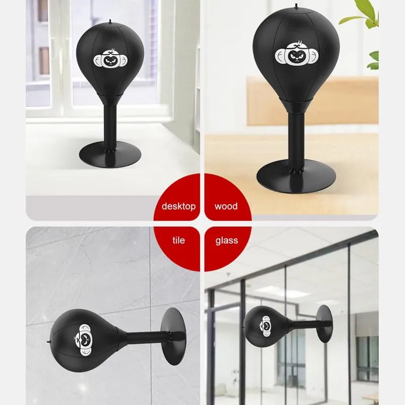 Desktop Speed Ball For Boxing Training - Bear Design With Gloves & Pump