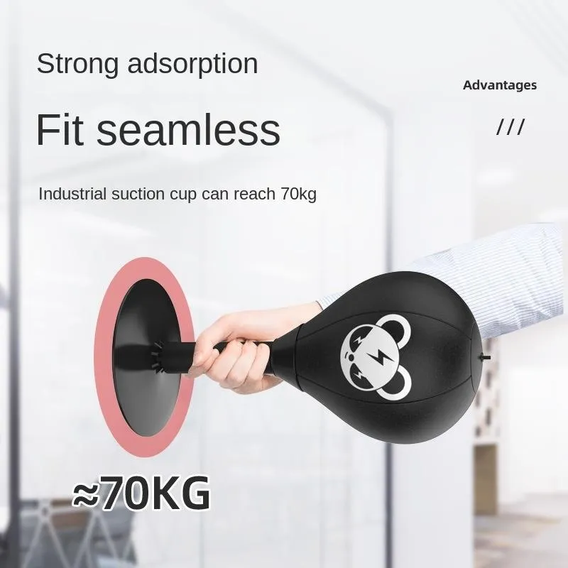 Desktop Speed Ball For Boxing Training - Bear Design With Gloves & Pump