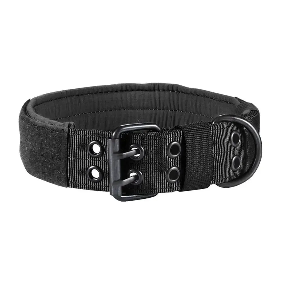 Durable Adjustable Heavy-duty Military Training Pet Collar for Medium, Large Dogs