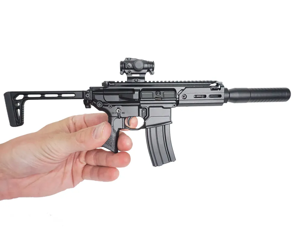 GoatGuns Miniature 1/3 Scale Die-Cast Sig Sauer MCX Model Kit (Black)