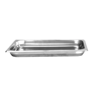 Half Size 1 1/4" Deep 24 Gauge Stainless Steel Anti Jam Pans