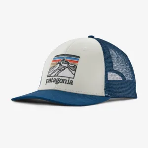 Line Logo Ridge LoPro Trucker Hat (White   Lagom Blue)