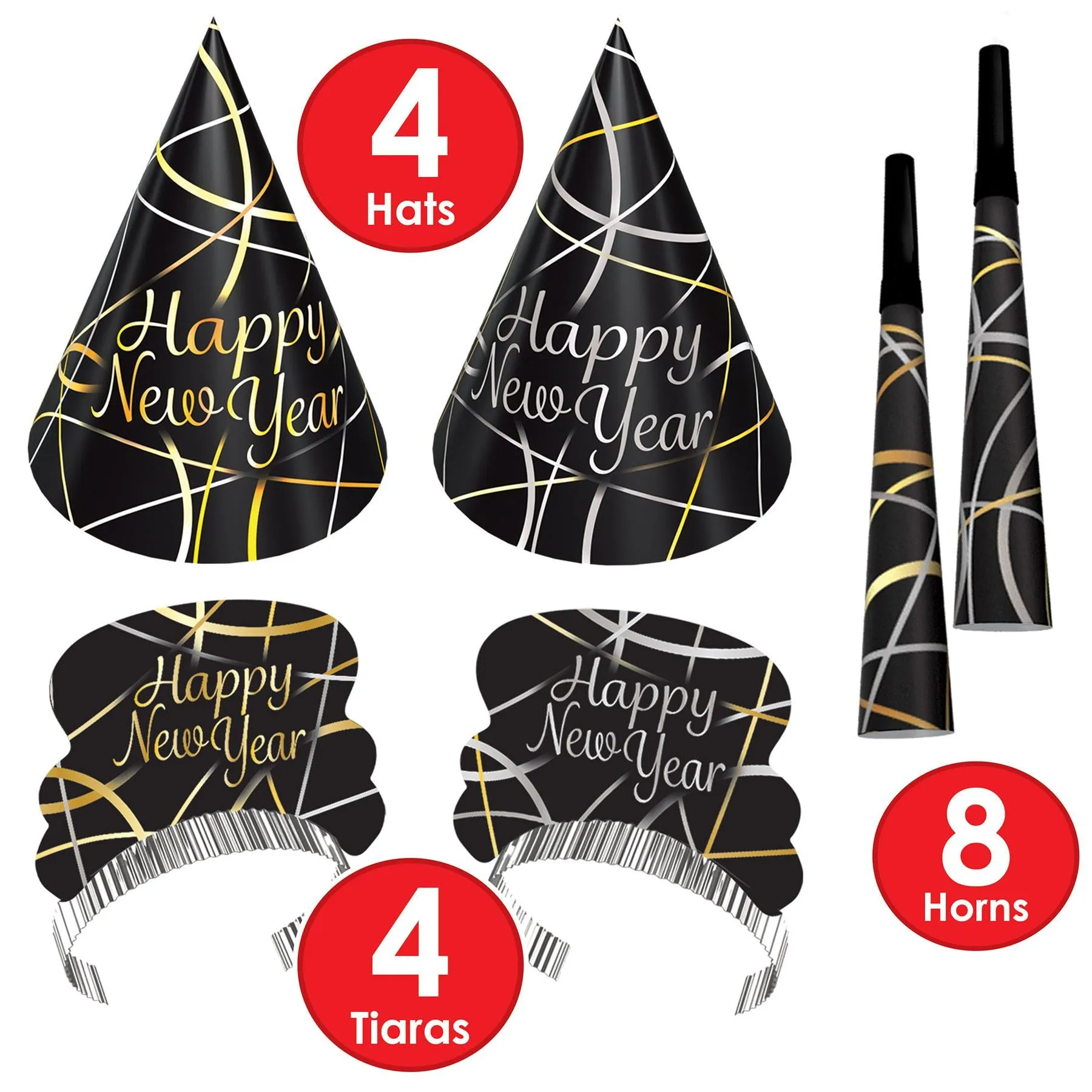 Ring In The New Year Party Kit for 4