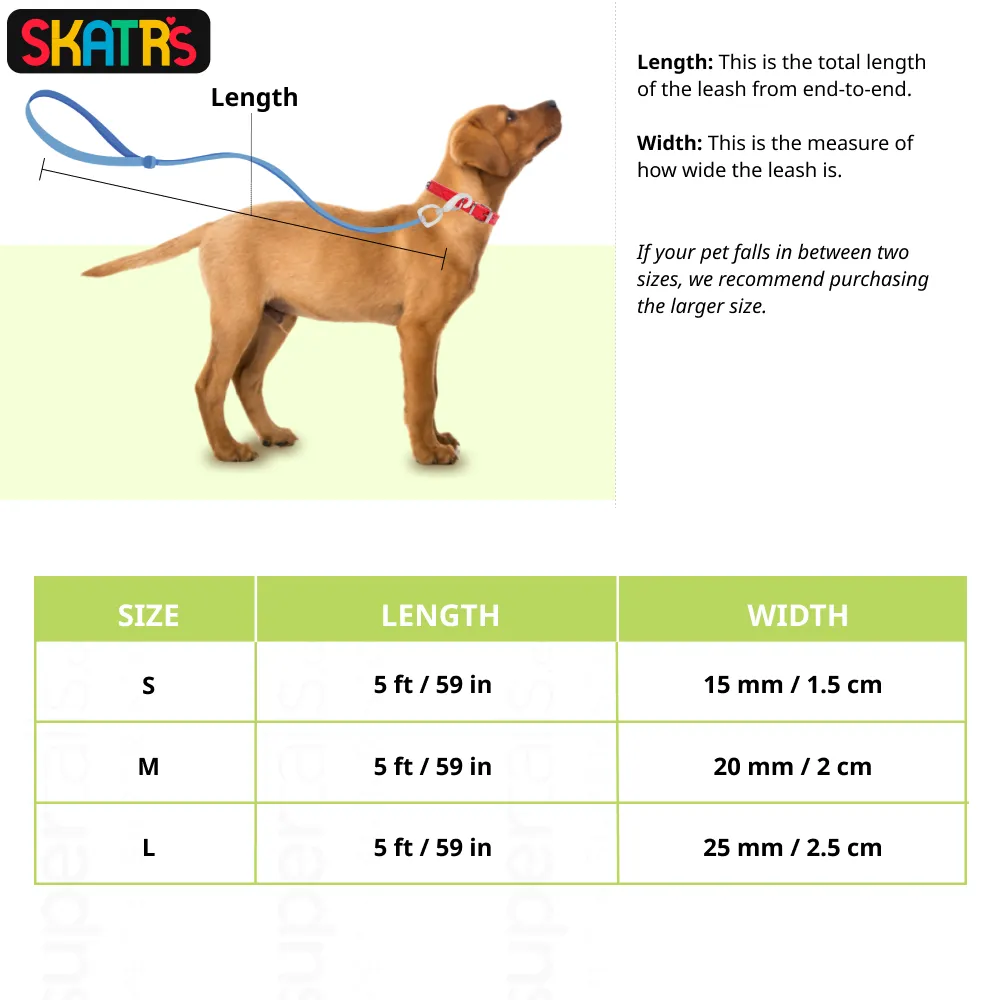 Skatrs Leash for Dogs (Dark Blue)