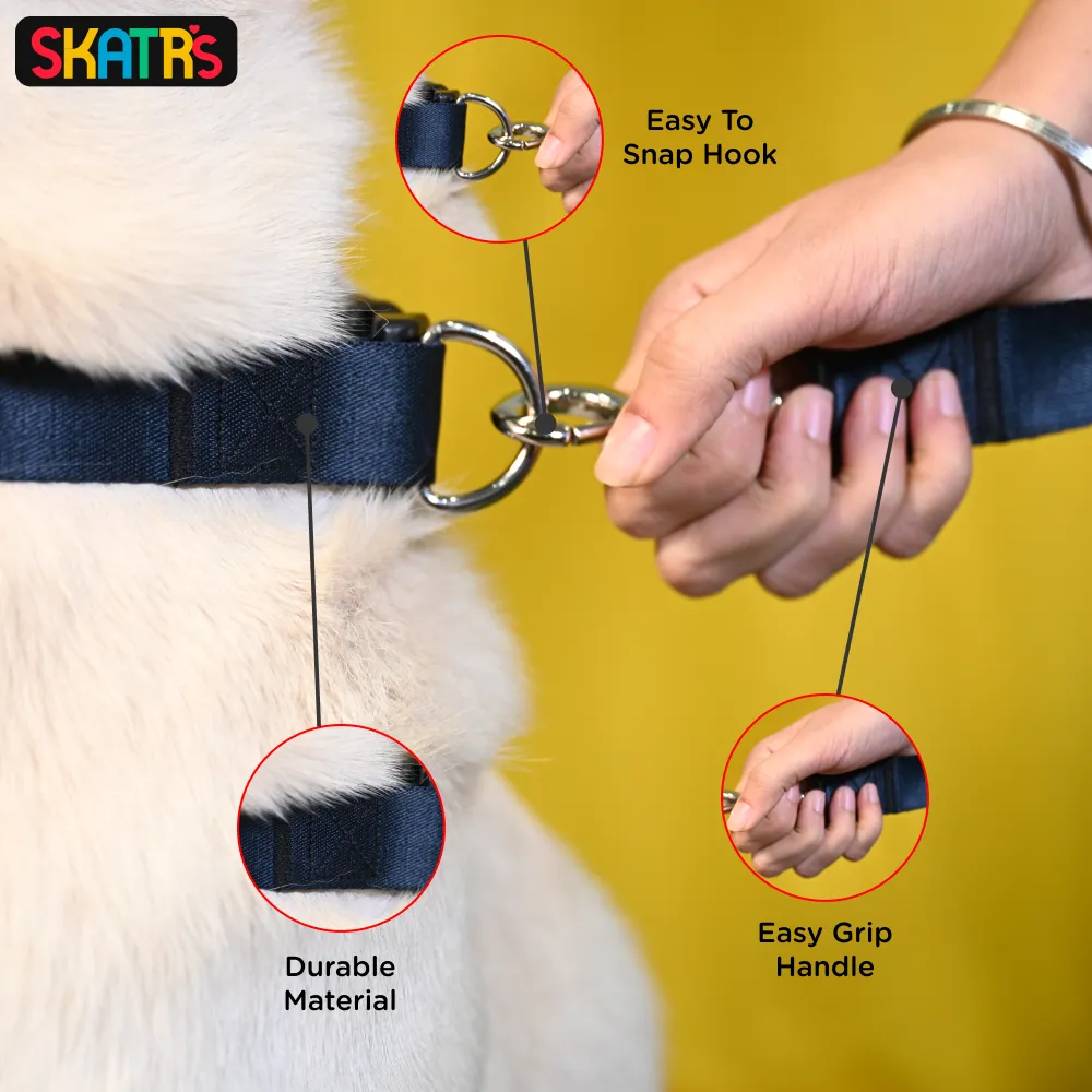Skatrs Leash for Dogs (Dark Blue)