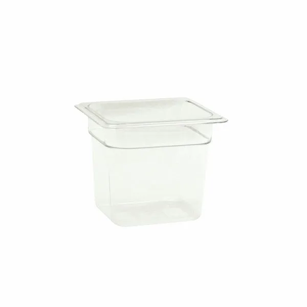 Thunder Group PLPA8166 Sixth Size 6" Deep Polycarbonate Food Pan