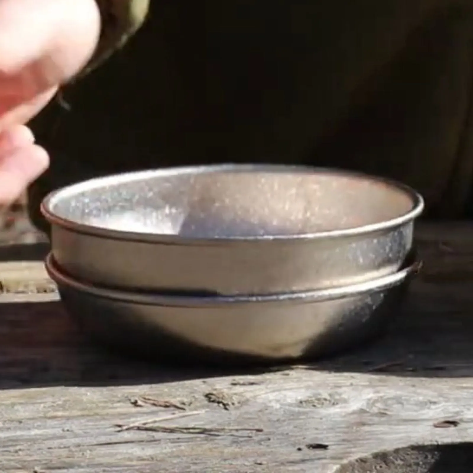 Titanium Camping Plate - Crystallized Finish
