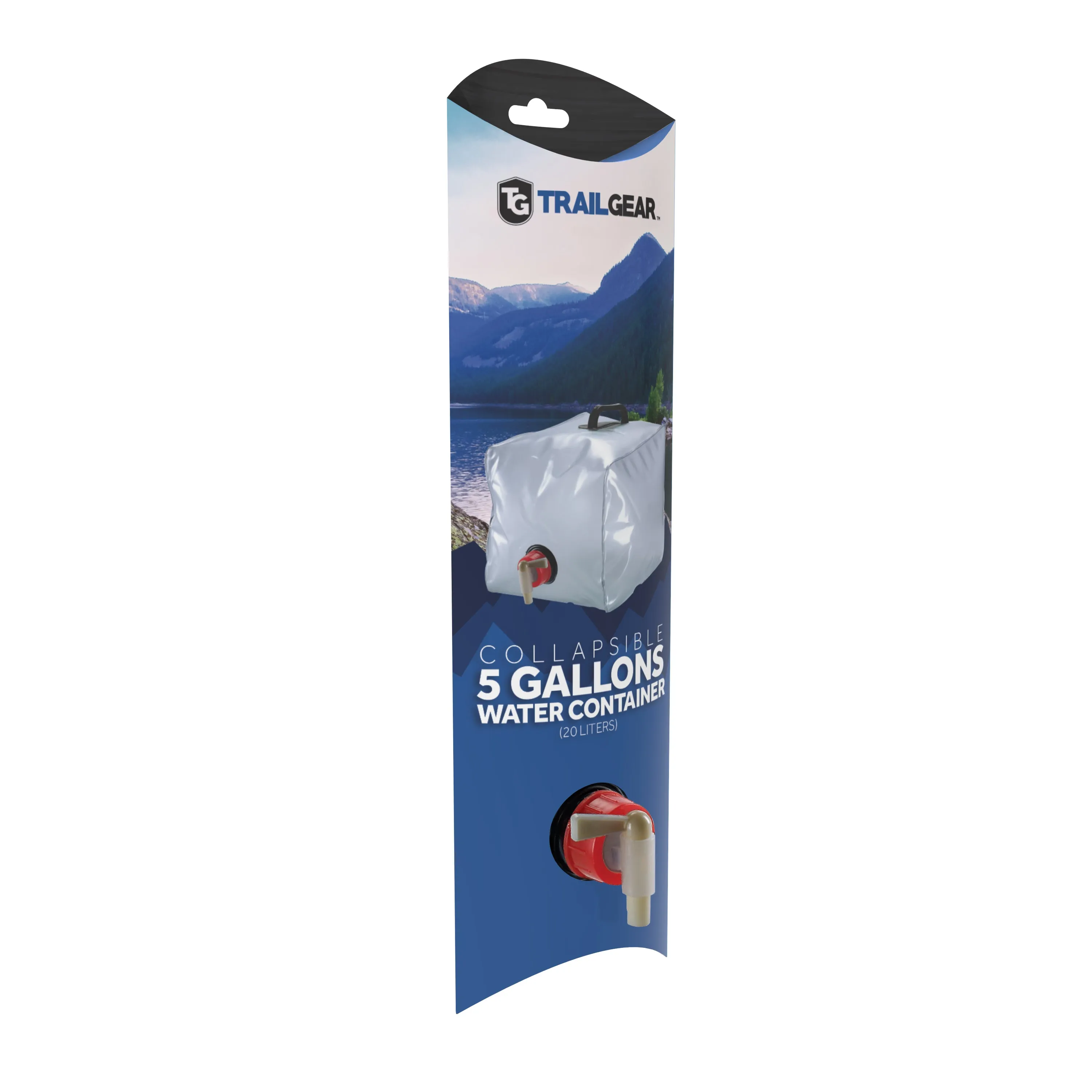 TrailGear Collapsible Water Container w/ On/Off Spout & Carry Handle | 5-Gallon